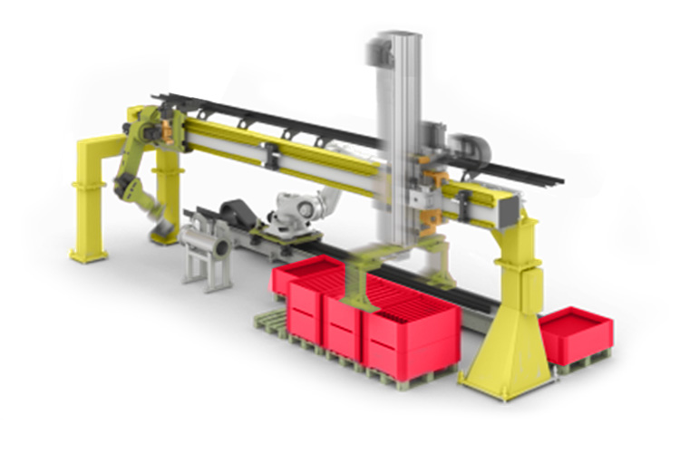 Robotic Palletizer ระบบ Gantry