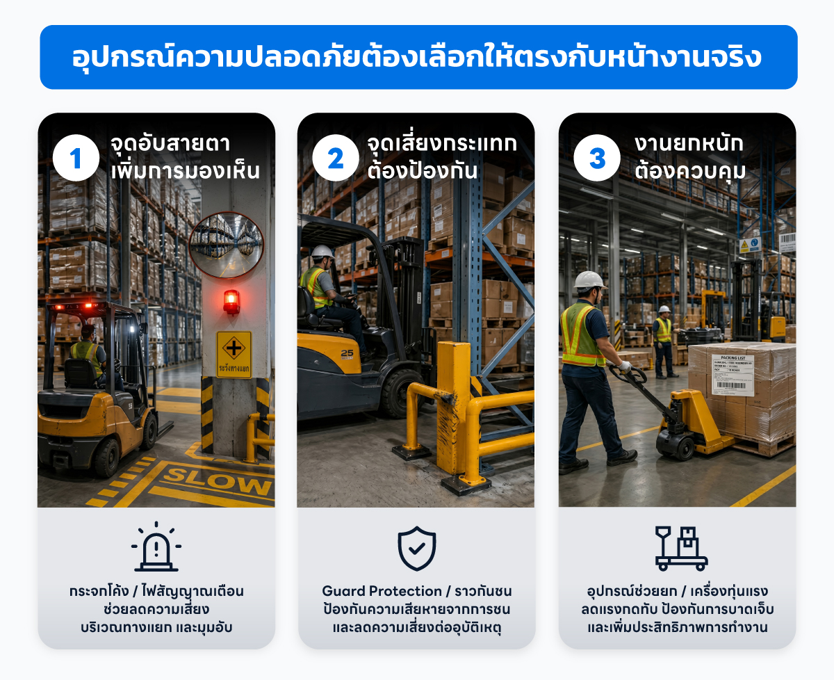 AI ช่วยลดอุบัติเหตุในคลังสินค้าได้อย่างไร, ระบบความปลอดภัยคลังสินค้าสมัยใหม่, แนวโน้มความปลอดภัยคลังสินค้า 2026, Warehouse Safety, Digital Maintenance, AI Safety, Risk Prevention, Forklift Safety